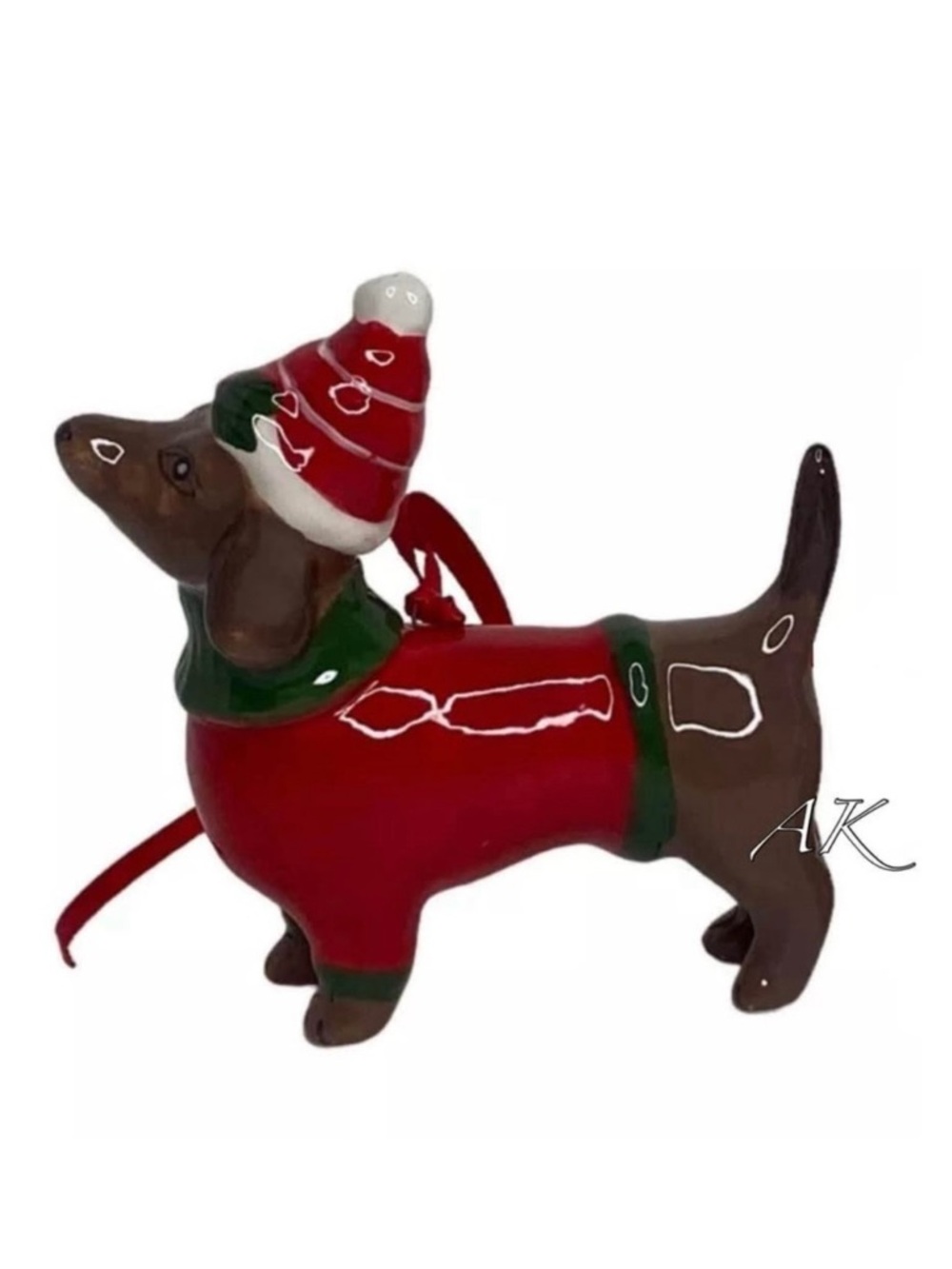 Blue Sky Clayworks Dachshund Christmas Tree Ornament 🐾 Doxie Wiener